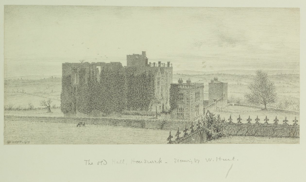 Hardwick Old Hall tekijältä William Henry Hunt