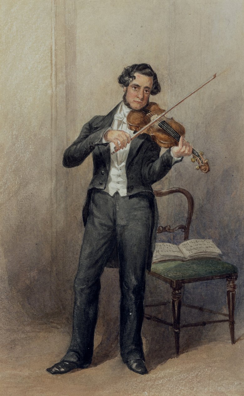 6. Duke of Devonshiren orkesterin jäsen (akvarelli paperille) tekijältä William Henry Hunt