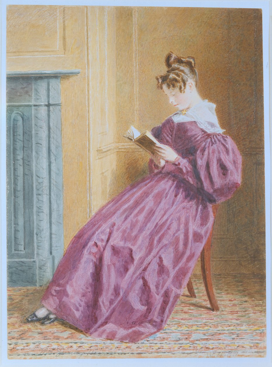 Mrs Gurney Hoare, noin 1837 (lyijykynä, wc ja guassi paperille). tekijältä William Henry Hunt