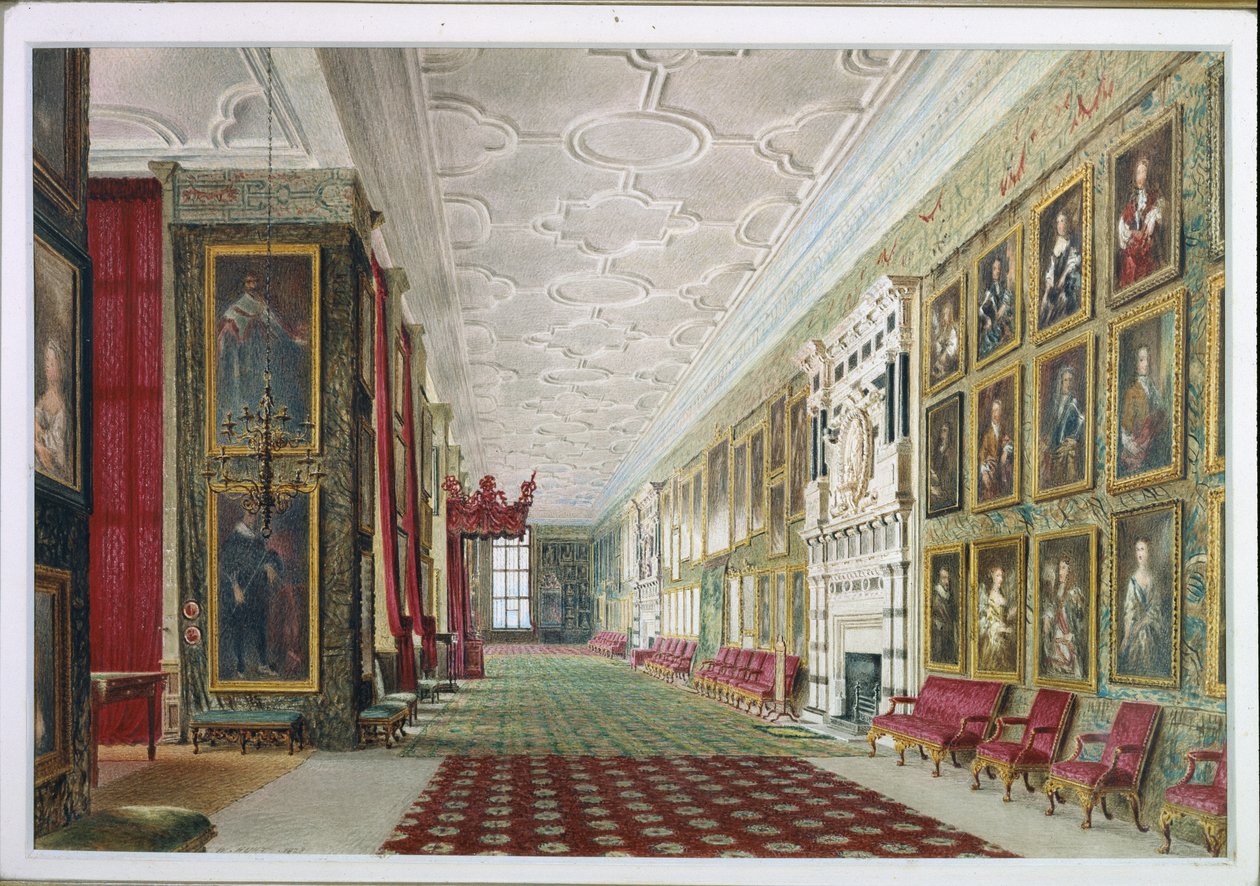 Long Gallery, Hardwick tekijältä William Henry Hunt
