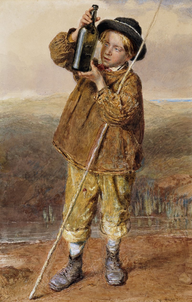 Nuori kalastaja, tekijältä William Henry Hunt