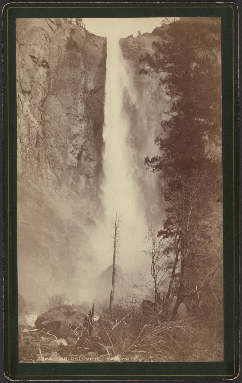 Bridal Veil, Yosemite tekijältä William Henry Jackson