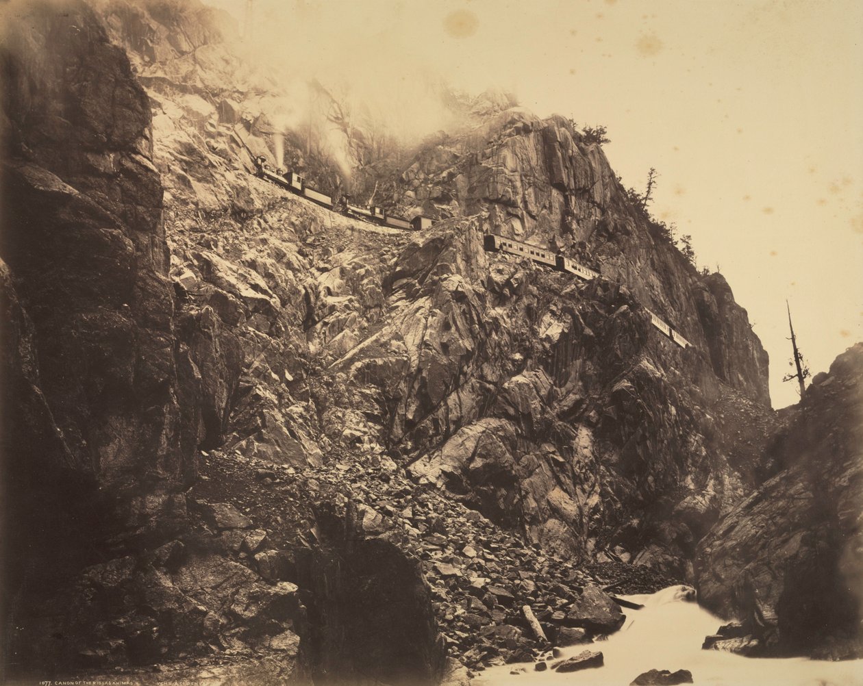 Rio las Animasin kanjoni, n. 1882-1886. tekijältä William Henry Jackson