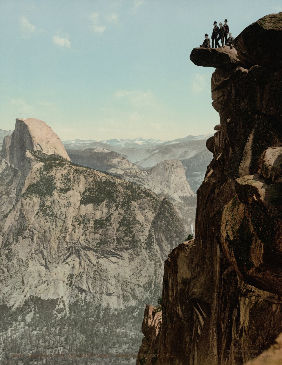 Glacier Point ja South Dome, Yosemite Valley, Kalifornia,julkaistu 1898 (kuva) tekijältä William Henry Jackson
