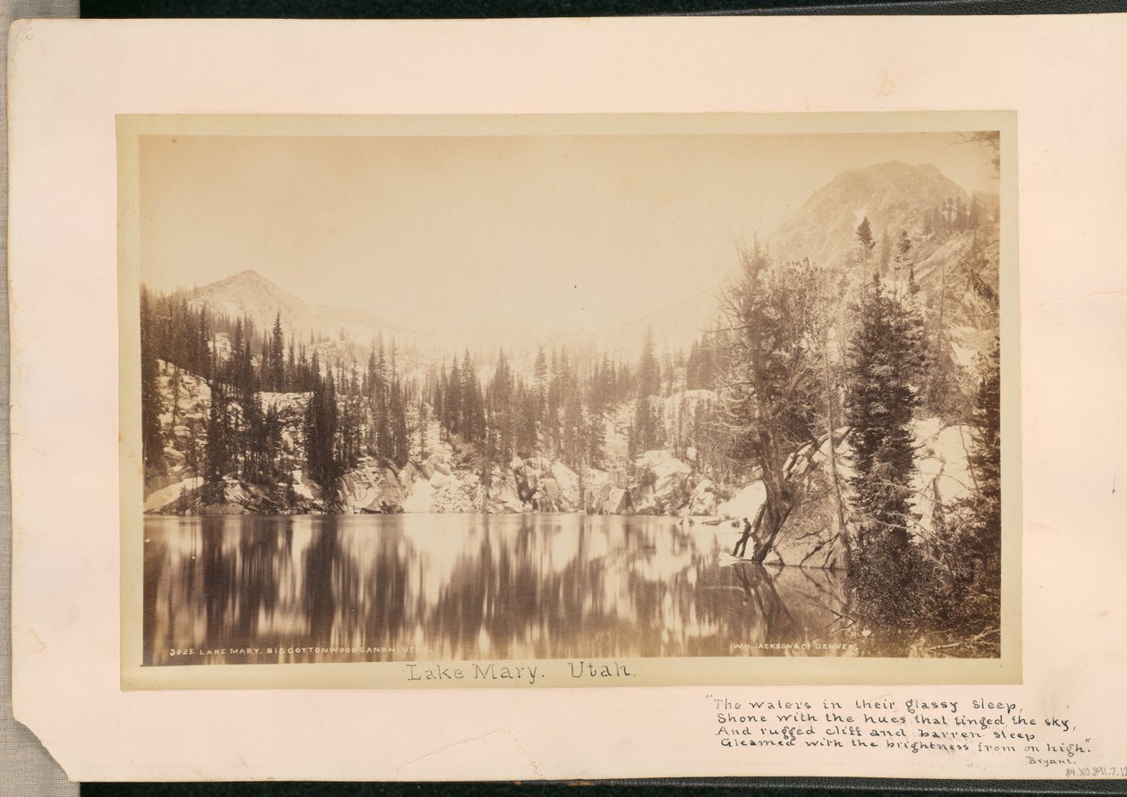 Lake Mary. Big Cottonwood Canyon. Utah tekijältä William Henry Jackson