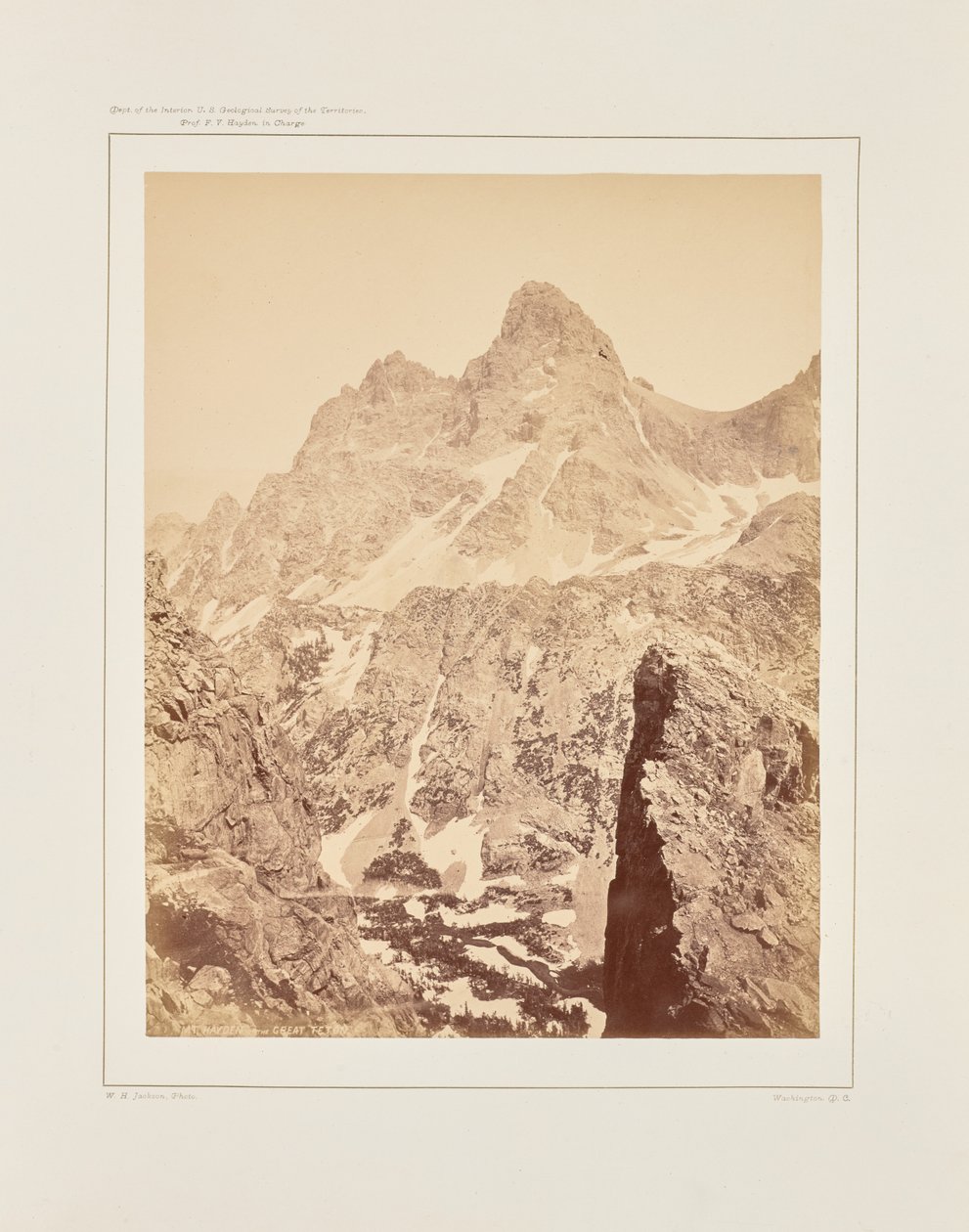 Hayden-vuori tai Great Teton tekijältä William Henry Jackson