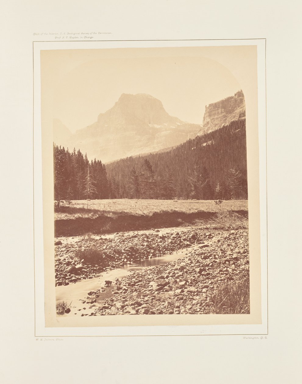 Palace Butte lähellä Mount Blackmorea tekijältä William Henry Jackson