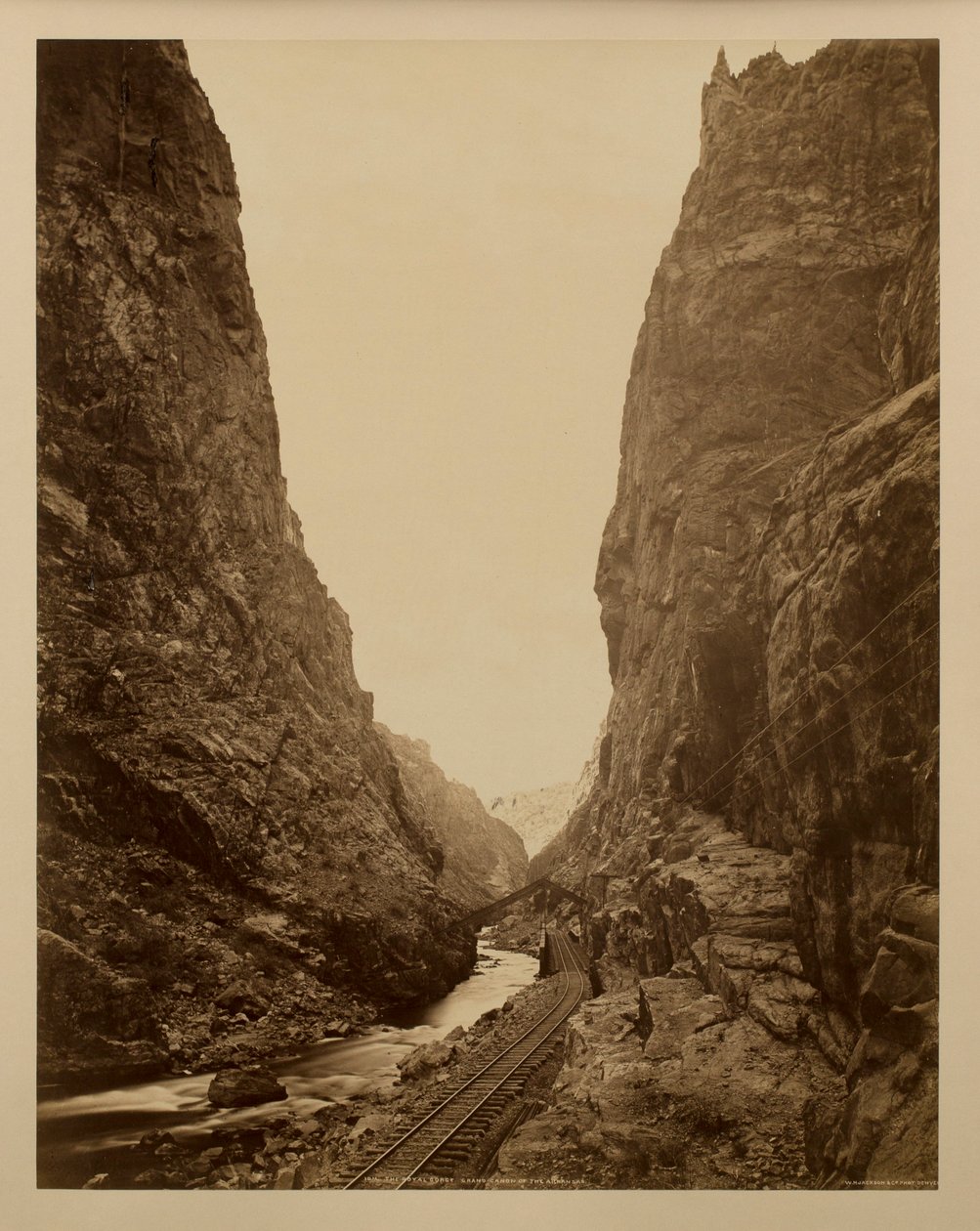 The Royal Gorge, Grand Canyon of the Arkansas Finnish tekijältä William Henry Jackson