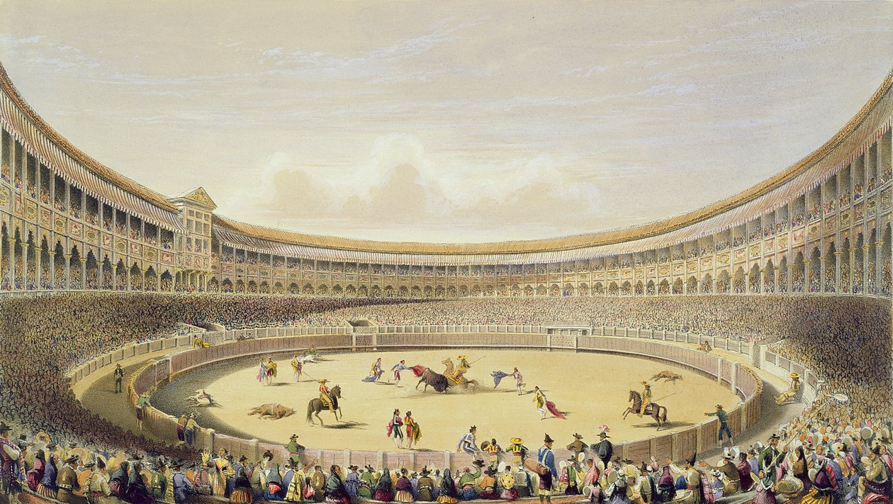 Madridin Toros-aukio, 1865 tekijältä William Henry Lake Price