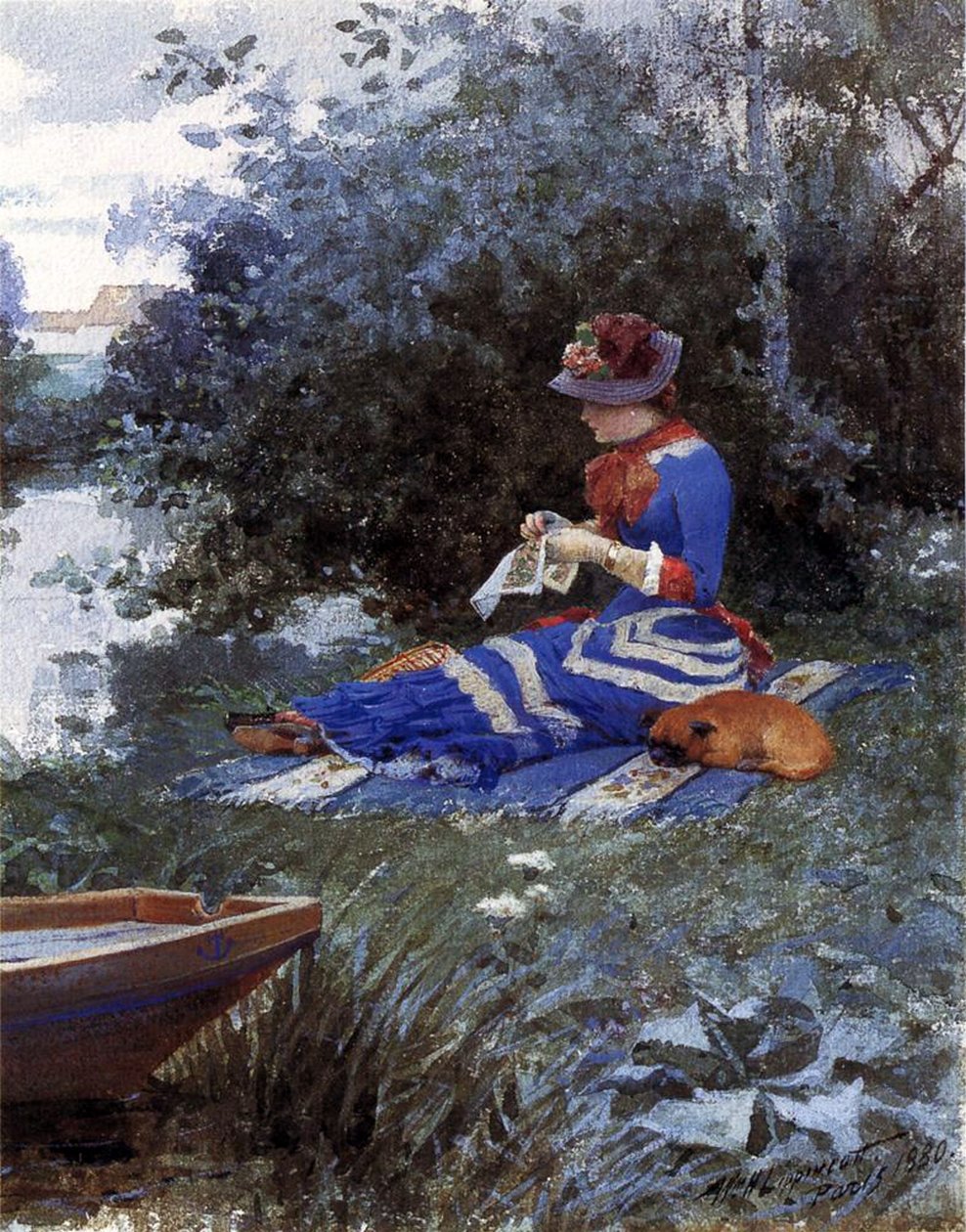 Hiljainen iltapäivä, 1880 tekijältä William Henry Lippincott