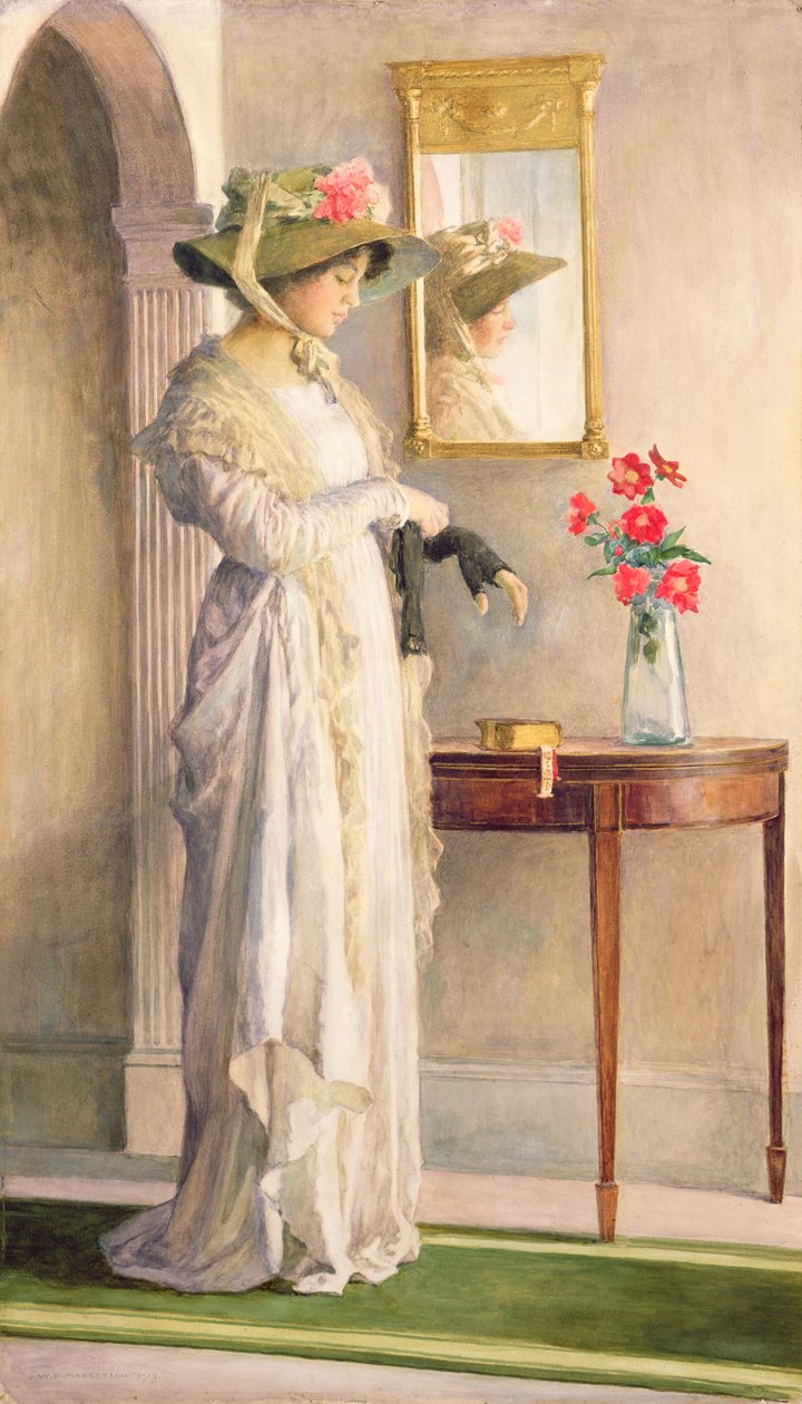Hetken heijastus, 1909 tekijältä William Henry Margetson