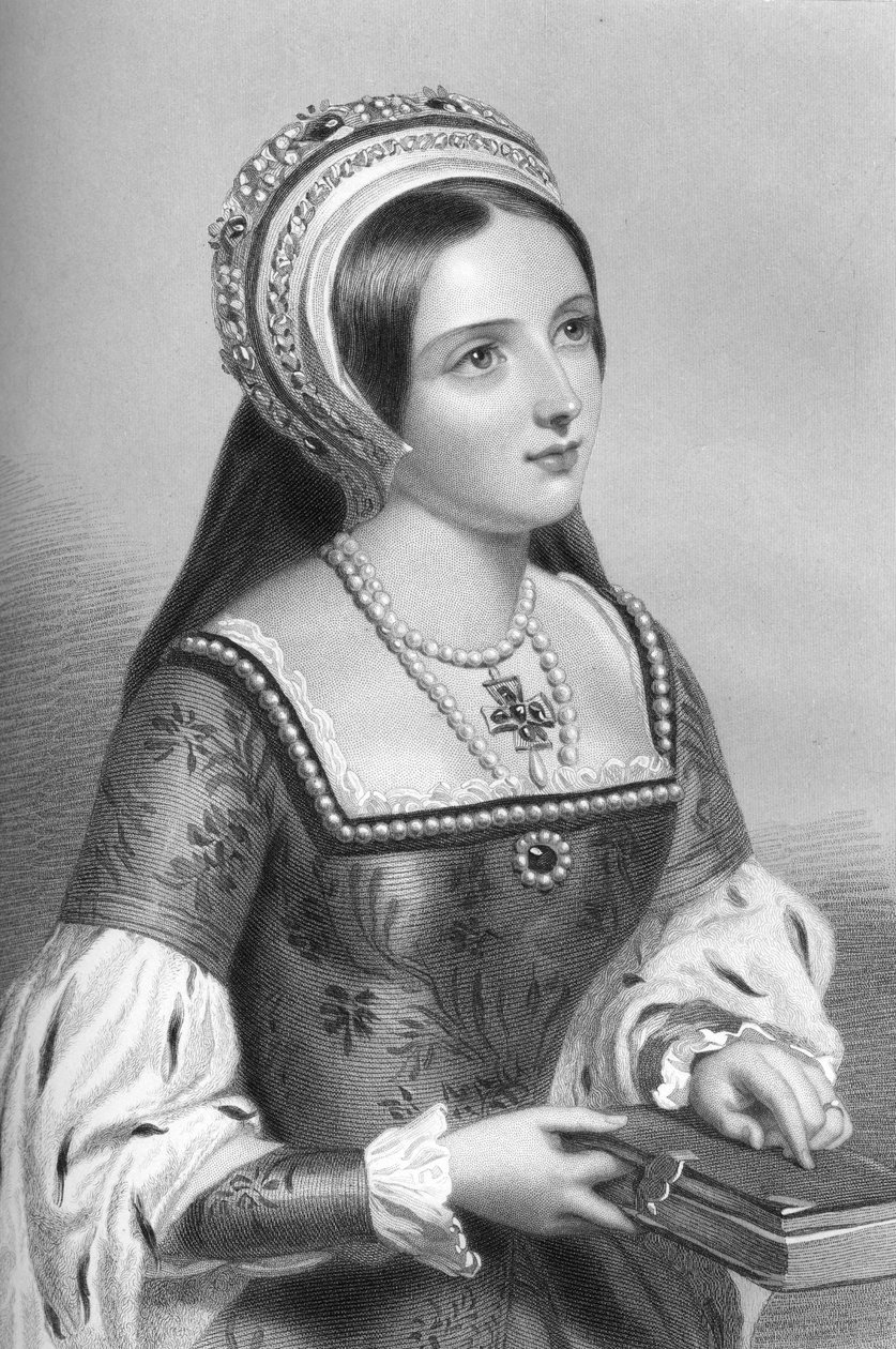 Catherine Parr 1512-1548, kuningas Henrik VIII:n kuudes vaimo, 1851. tekijältä William Henry Mote