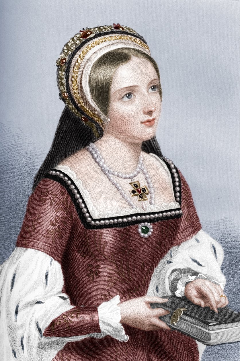 Catherine Parr 1512-1548, kuningas Henrik VIII:n kuudes vaimo, 1851 tekijältä William Henry Mote