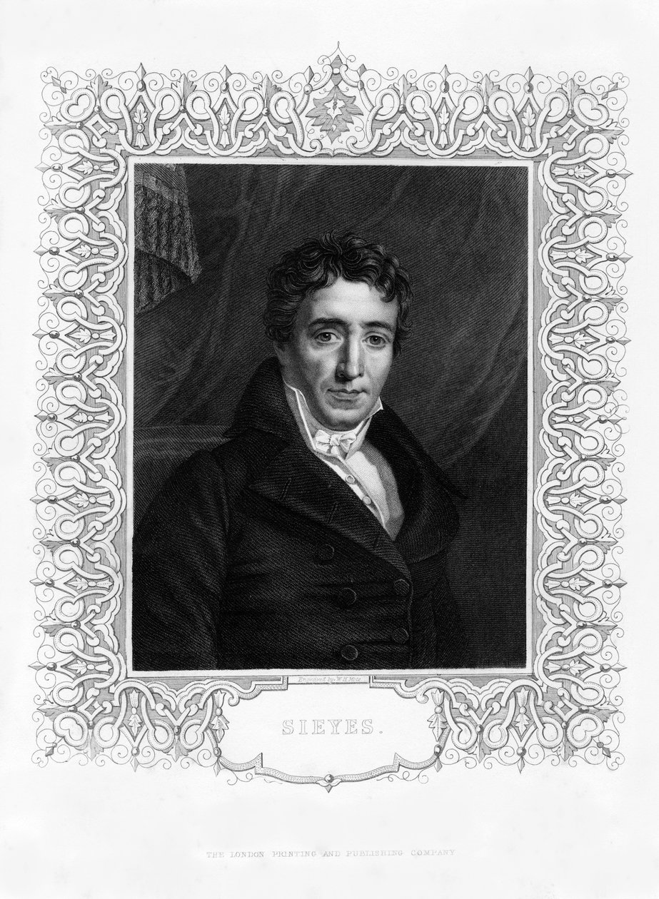 Emmanuel Joseph Sieyes, ranskalainen pappi ja valtiomies, 1800-luku. tekijältä William Henry Mote