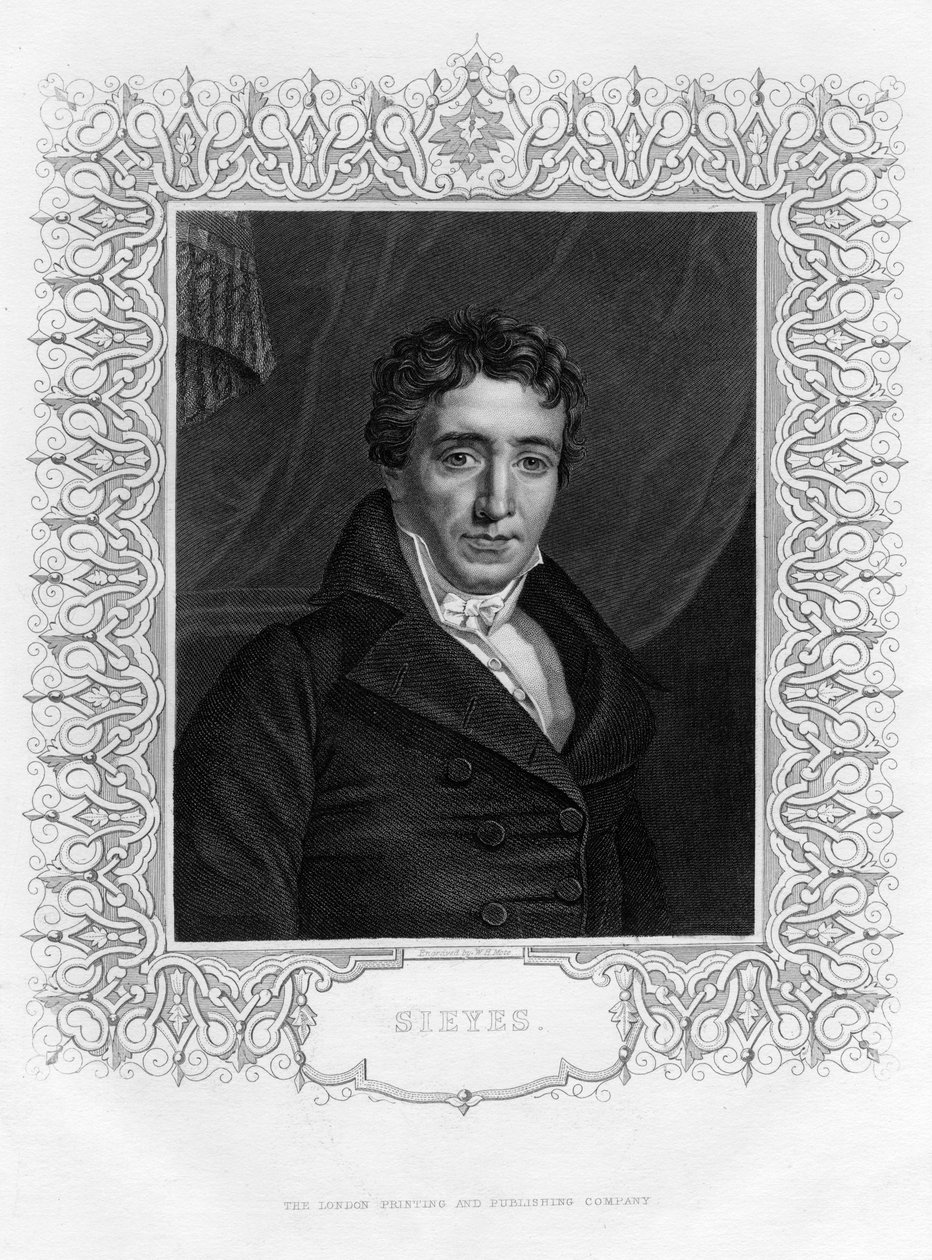 Emmanuel Joseph Sieyès 1748-1836, ranskalainen apotti ja valtiomies, 1800-luku. tekijältä William Henry Mote