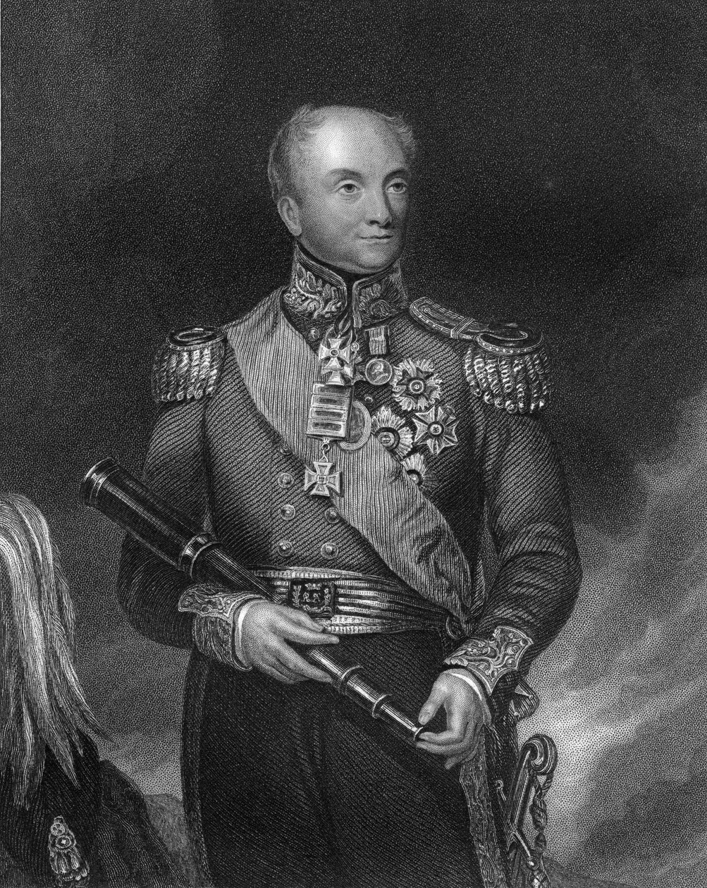 Kenraali Rowland Hill, Britannian armeijan komentaja, c1830-c1835 c1857. tekijältä William Henry Mote