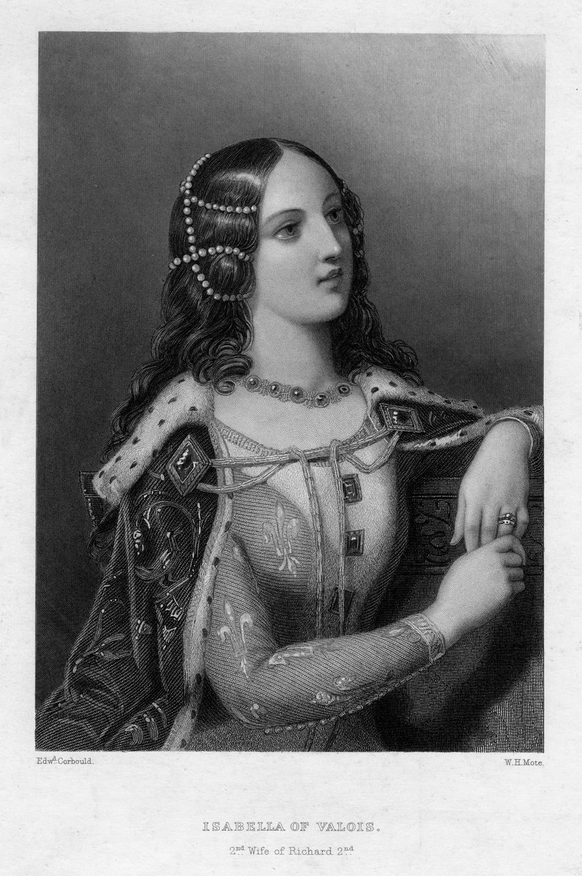 Isabella of Valois, Richard II:n toinen vaimo, v. 1860. tekijältä William Henry Mote