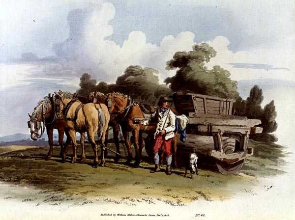 Grass Roller, Costume of Great Britain -julkaisusta, kustantaja William Miller tekijältä William Henry Pyne