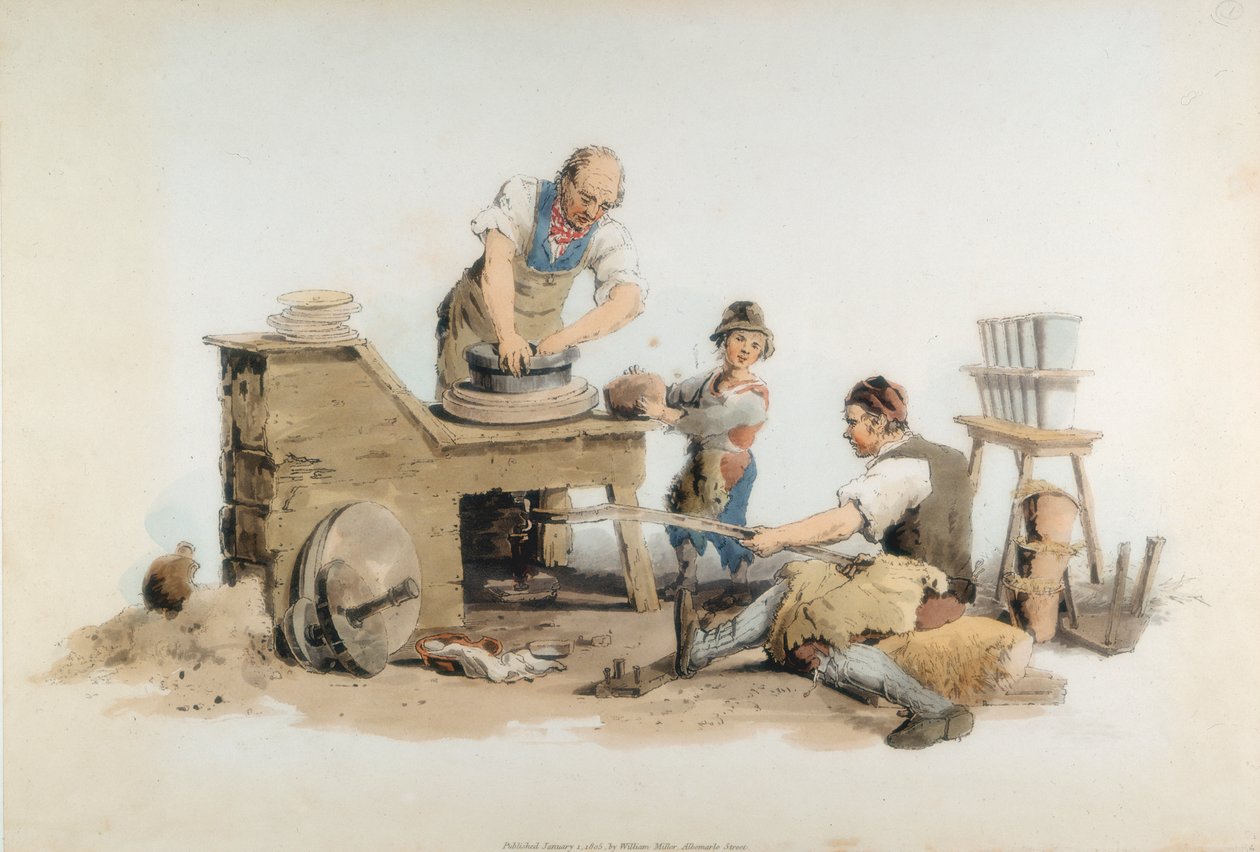 Kukkaruukkujen teko, 1808 tekijältä William Henry Pyne