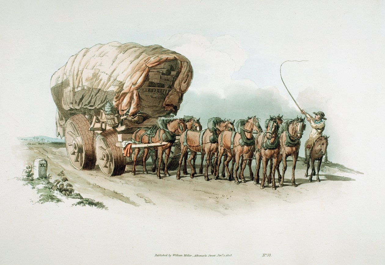 Lavavaunu, 1805 tekijältä William Henry Pyne