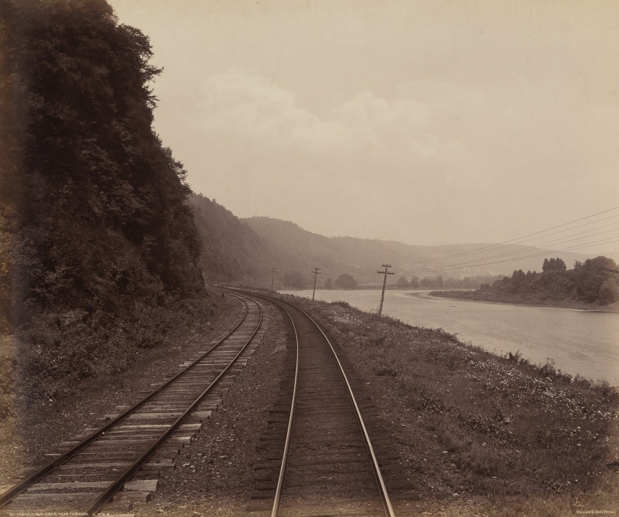 Hemlock Run Curve, lähellä Towandaa,c. 1895 (kuva) tekijältä William Herman Rau
