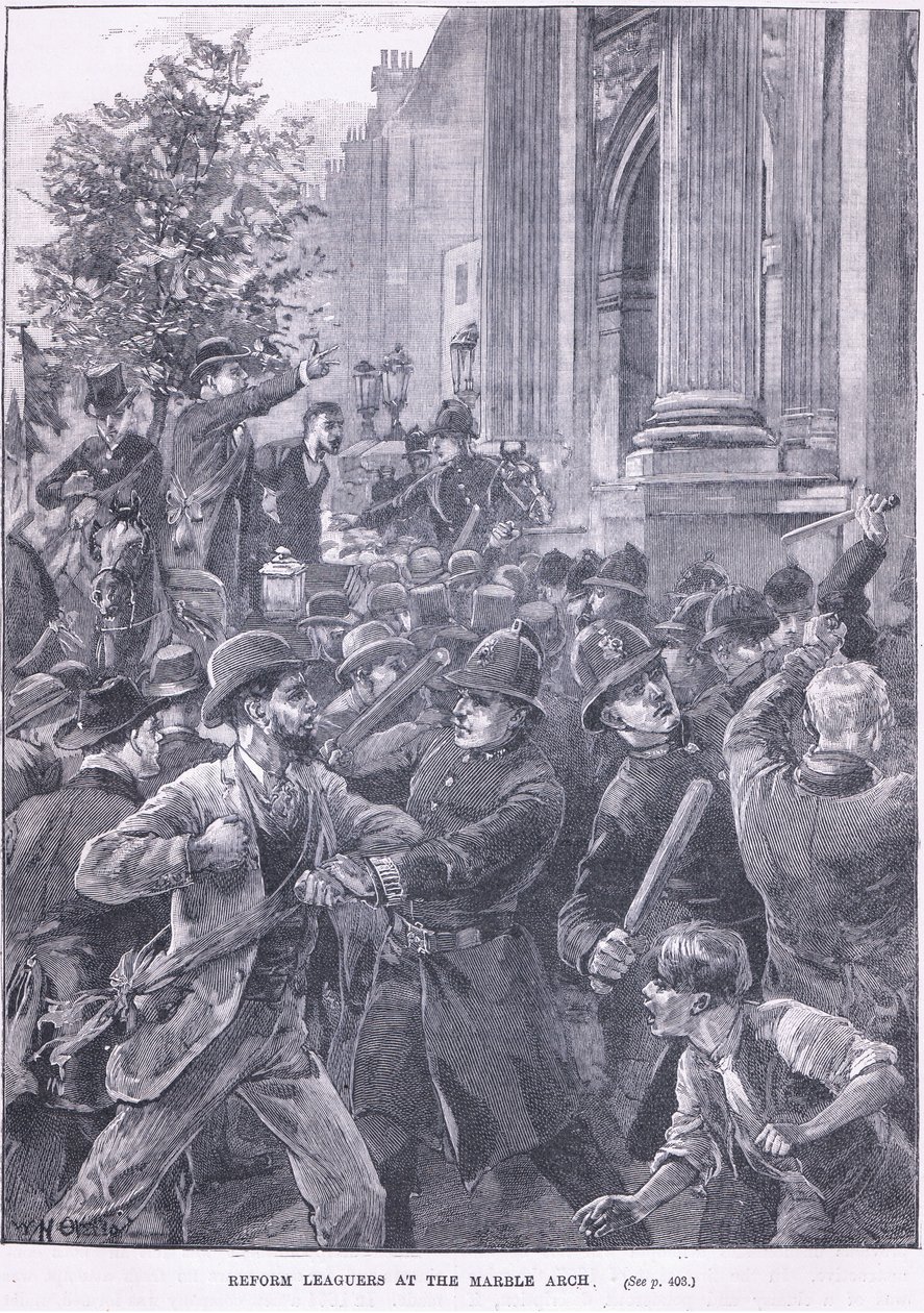 Uudista liittolaisia Marble Archissa 1866 jKr tekijältä William Heysham Overend