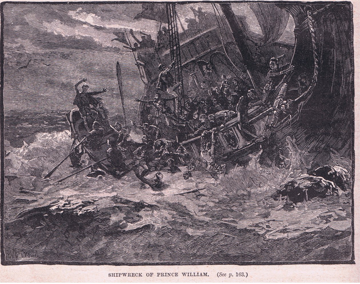 Prinssi Williamin haaksirikko 1120 jKr tekijältä William Heysham Overend