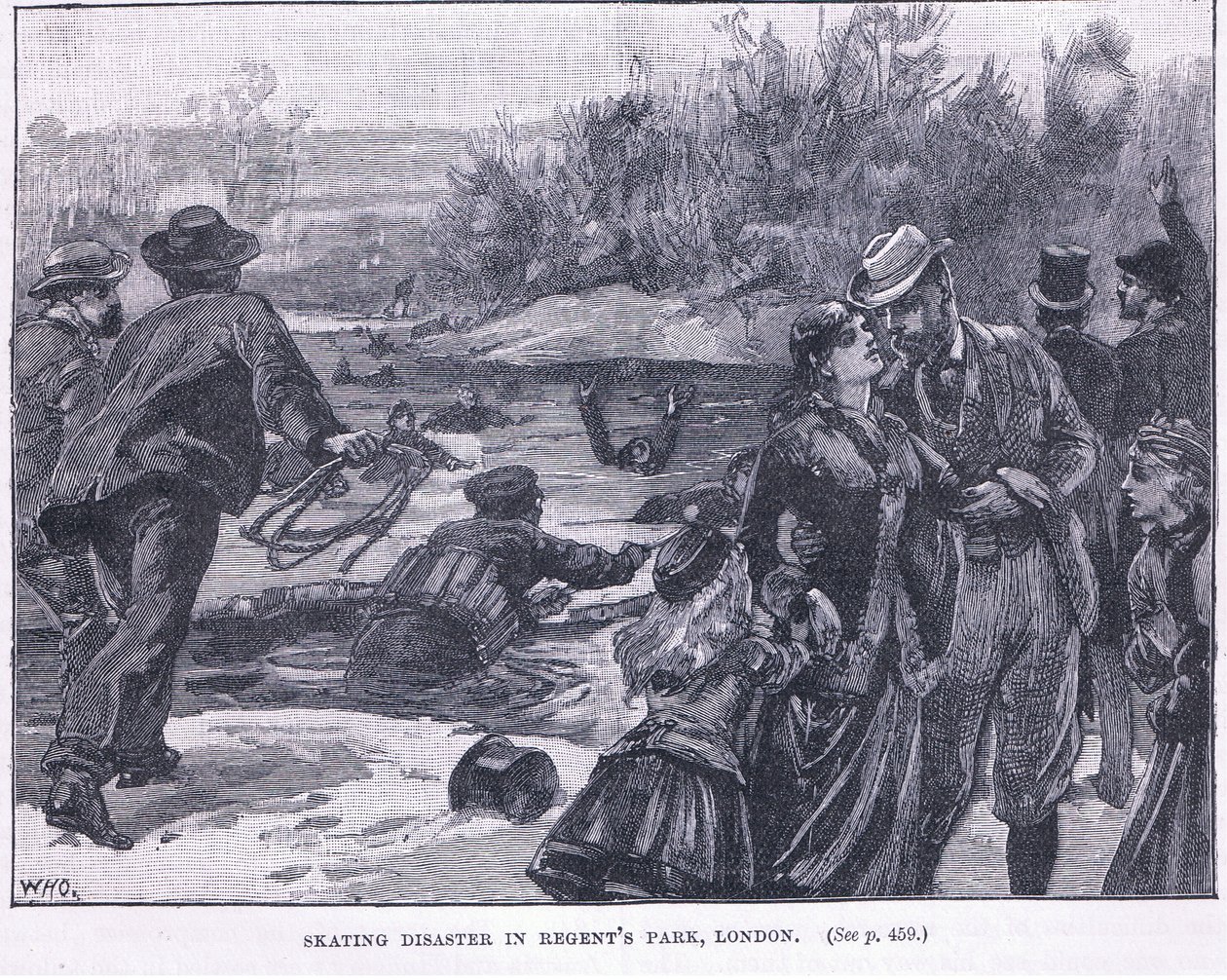 Luisteluonnettomuus Regents Parkissa Lontoossa 1868 jKr tekijältä William Heysham Overend