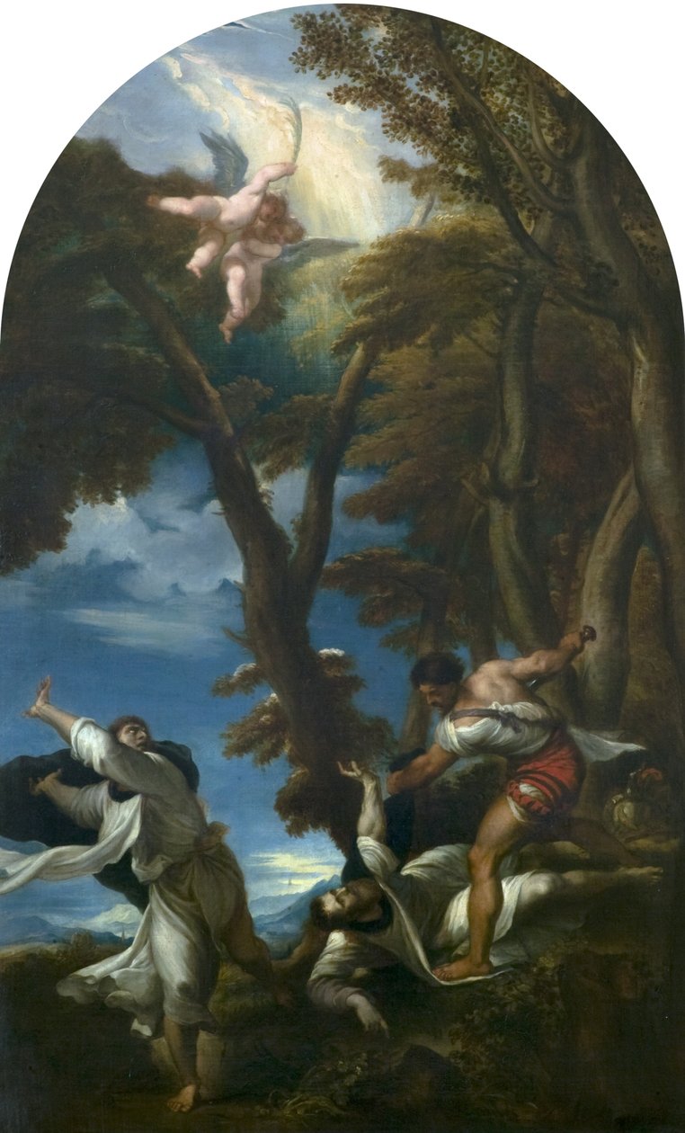 Pyhän Pietarin marttyyri kuolema, Tizianuksen jälkeen, n. 1826 tekijältä William Hilton