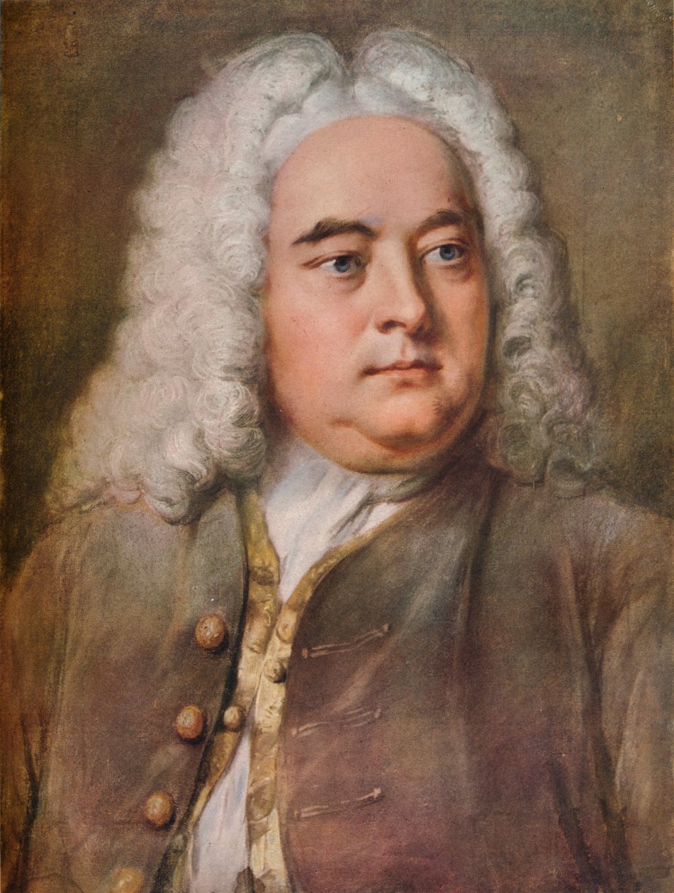 Händel, c1740, 1920. tekijältä William Hoare