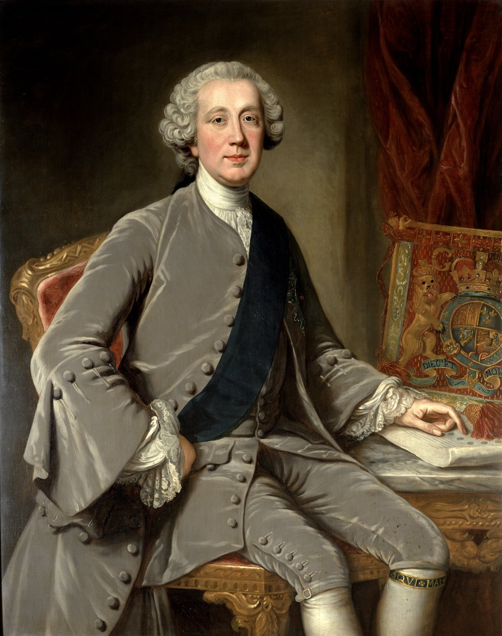 Richard Grenville, Earl Temple, noin 1760 tekijältä William Hoare
