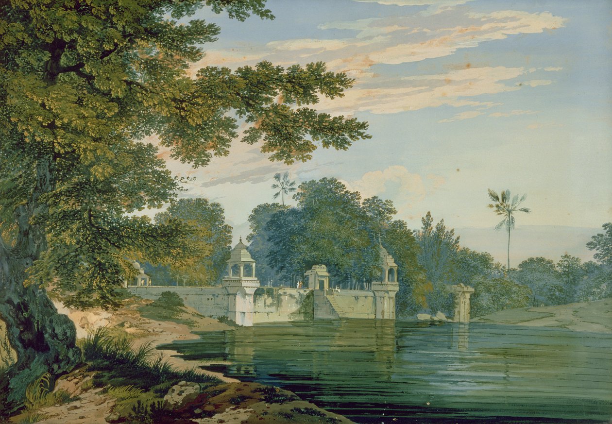 Näkymä lähellä Agraa, n. 1780 tekijältä William Hodges