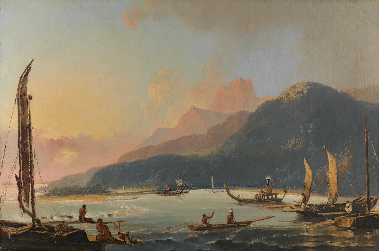 Näkymä Matavain lahdelle Otaheiten saarella [Tahiti] tekijältä William Hodges