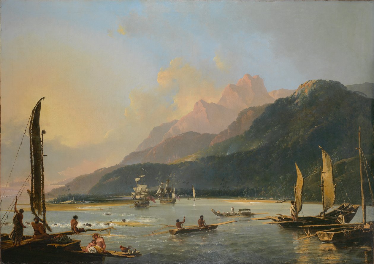 [Näkymä] Maitavien lahdelle, [Otaheiten saarella] [Tahitilla]. tekijältä William Hodges