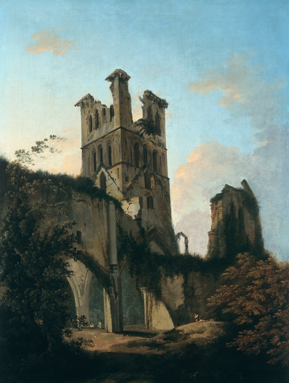"Llanthony Abbeyn rauniot", 1764-1797 tekijältä William Hodges