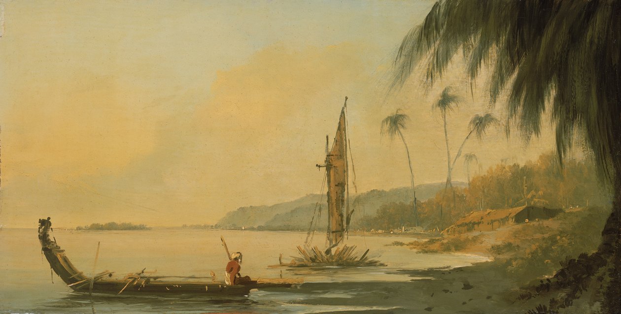 Näkymä Point Venuksesta, Otaheiten saari (Tahiti) tekijältä William Hodges