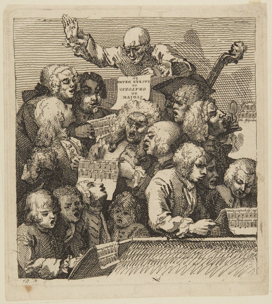 Laulajien kuoro tekijältä William Hogarth