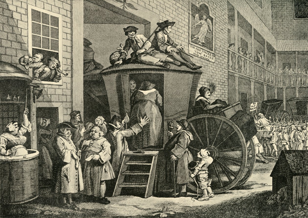 A Country Inn Yard, 1747, 1925. tekijältä William Hogarth