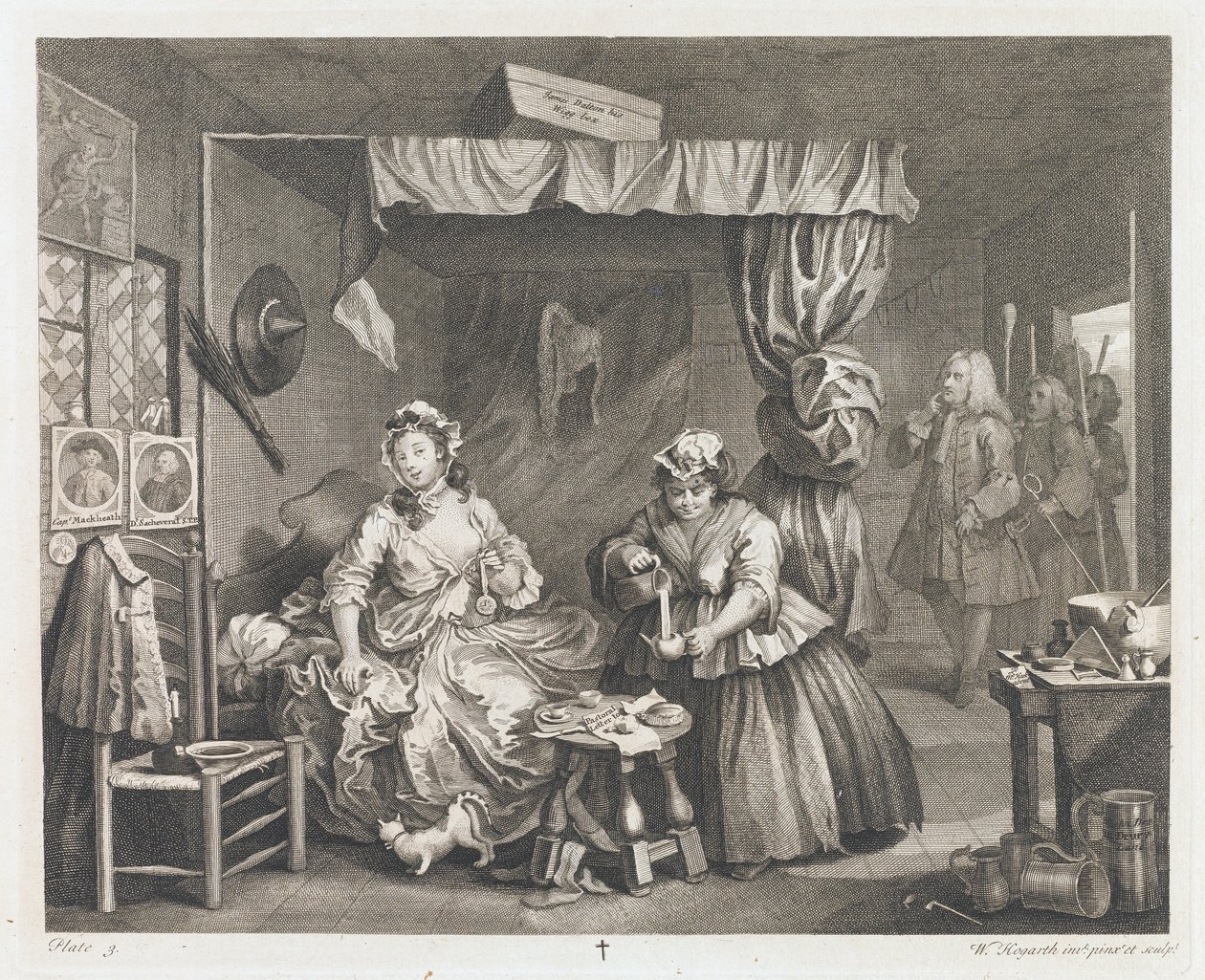 Porton putoaminen, suunniteltu 1732, painettu 1744 Lloyd Spencerin lahja (etsaus ja kaiverrus) tekijältä William Hogarth