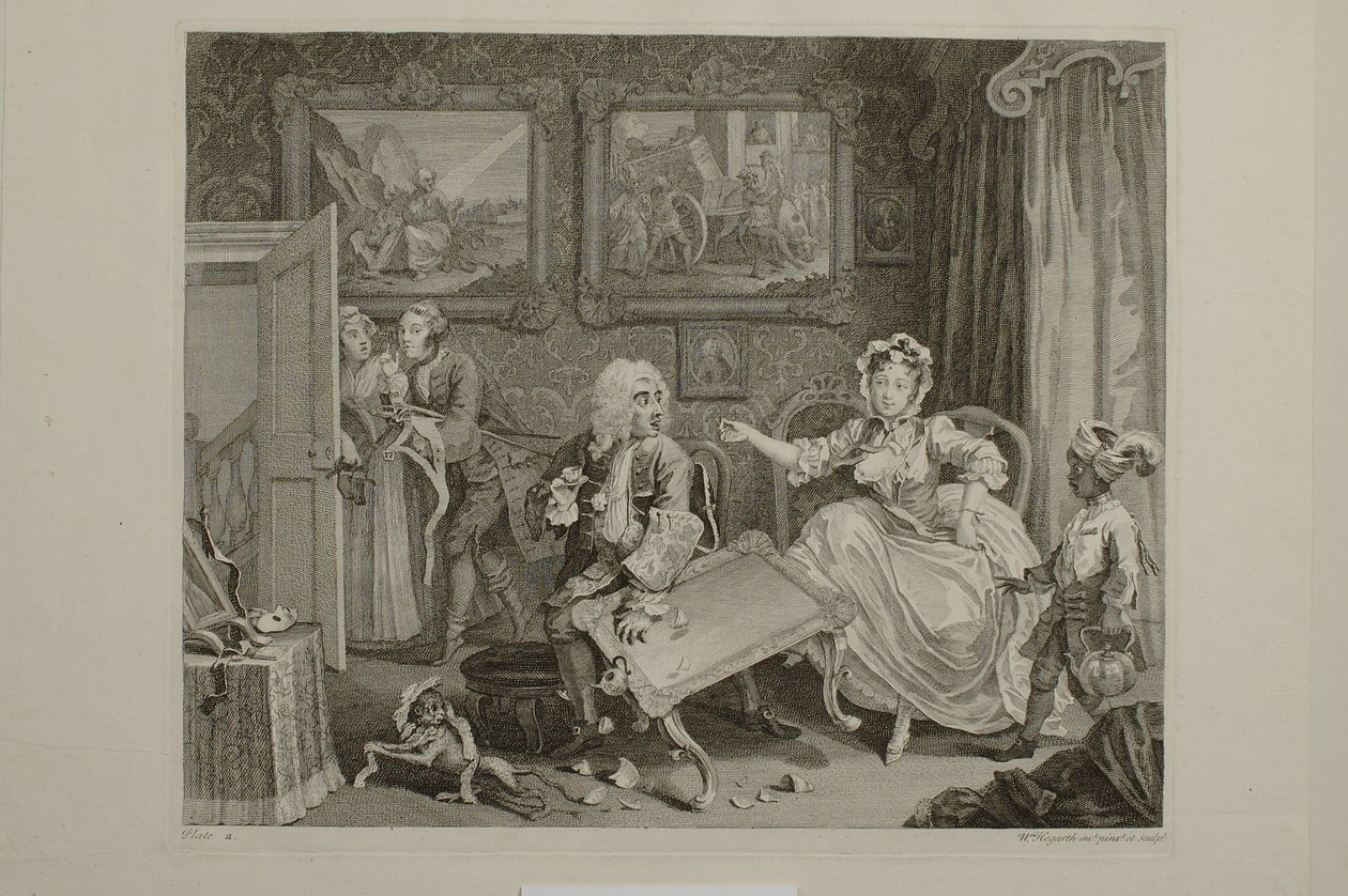 Porton vaiheita: laatta 2 tekijältä William Hogarth