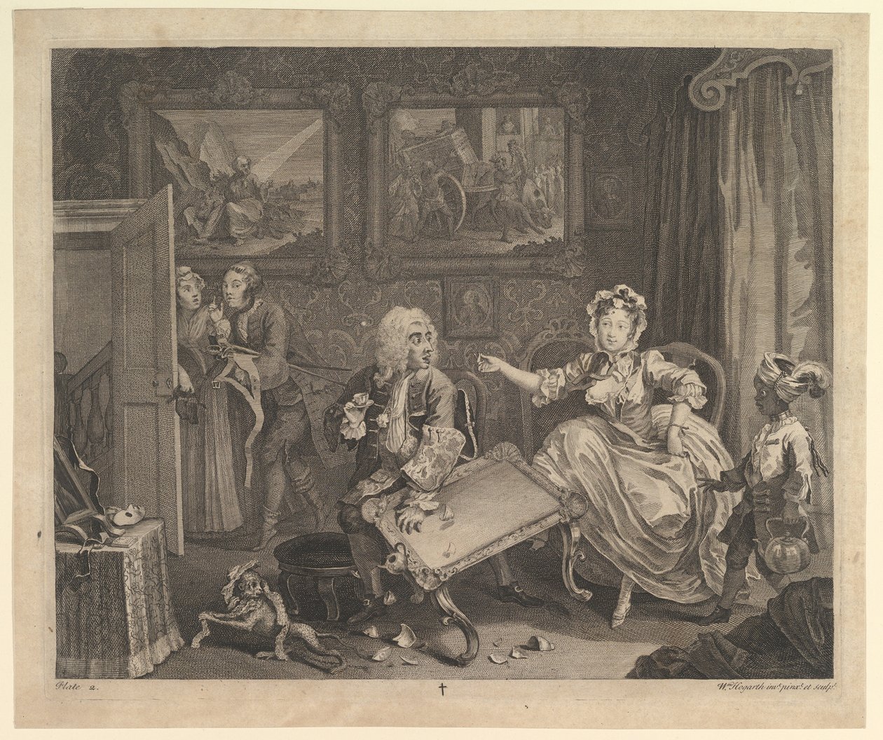 A Porton edistyminen, levy 2, huhtikuu 1732. tekijältä William Hogarth