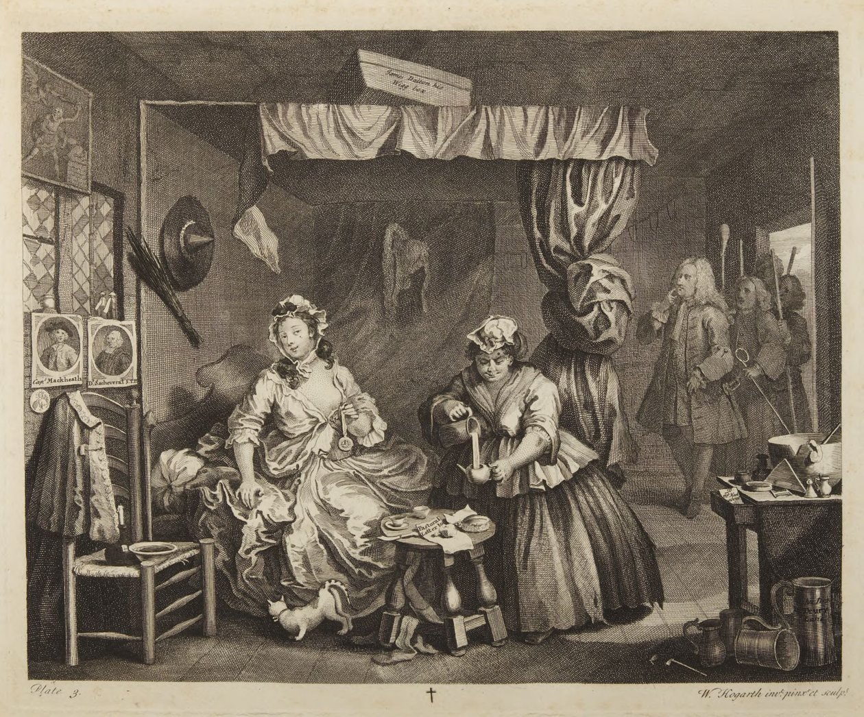 Porton tie, laatta 3 tekijältä William Hogarth