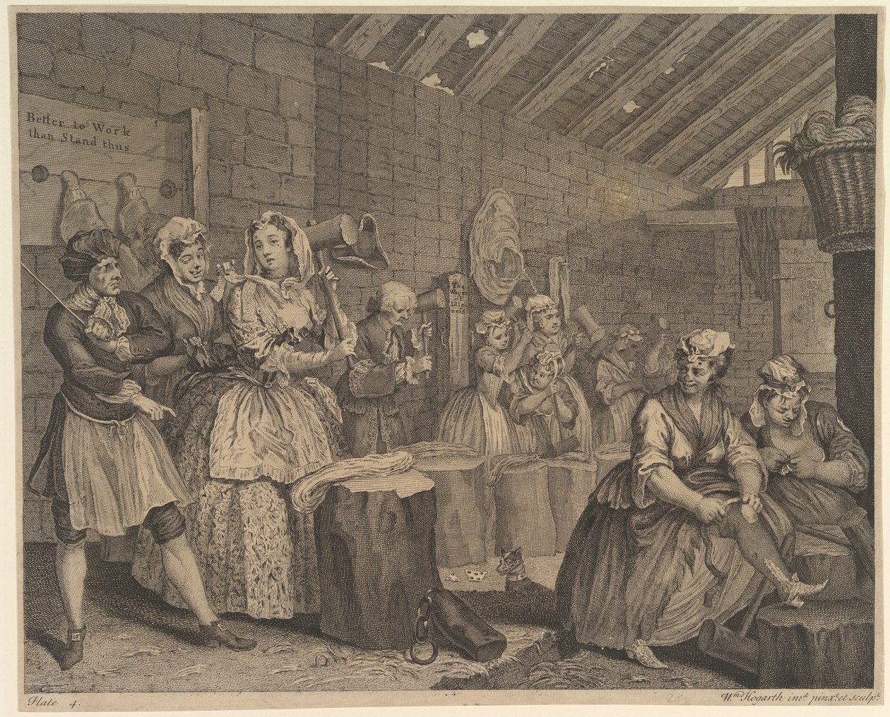 Porton tie, laatta 4 tekijältä William Hogarth