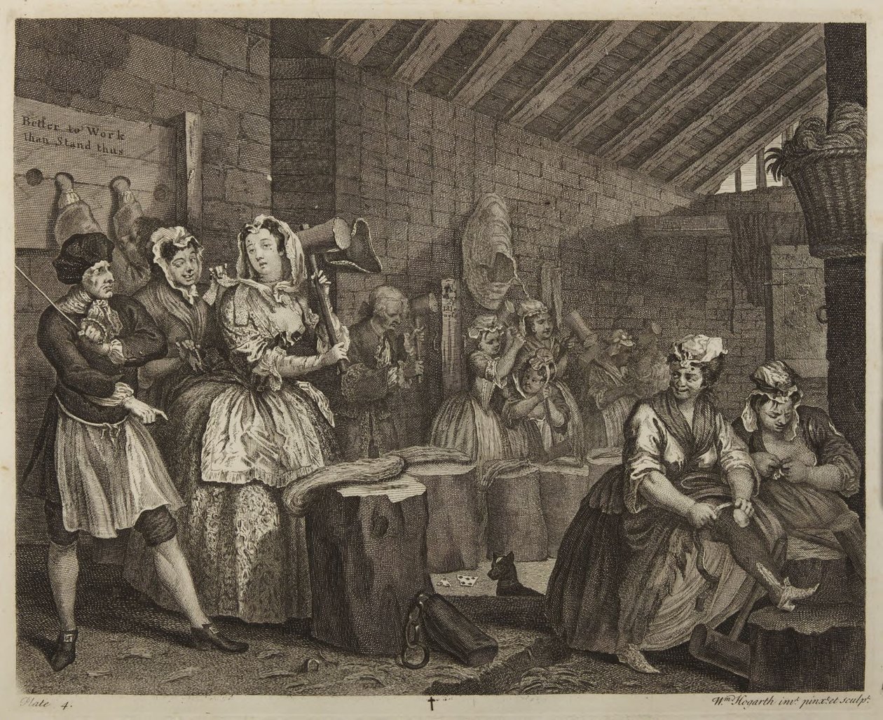 Porton tie, laatta 4 tekijältä William Hogarth