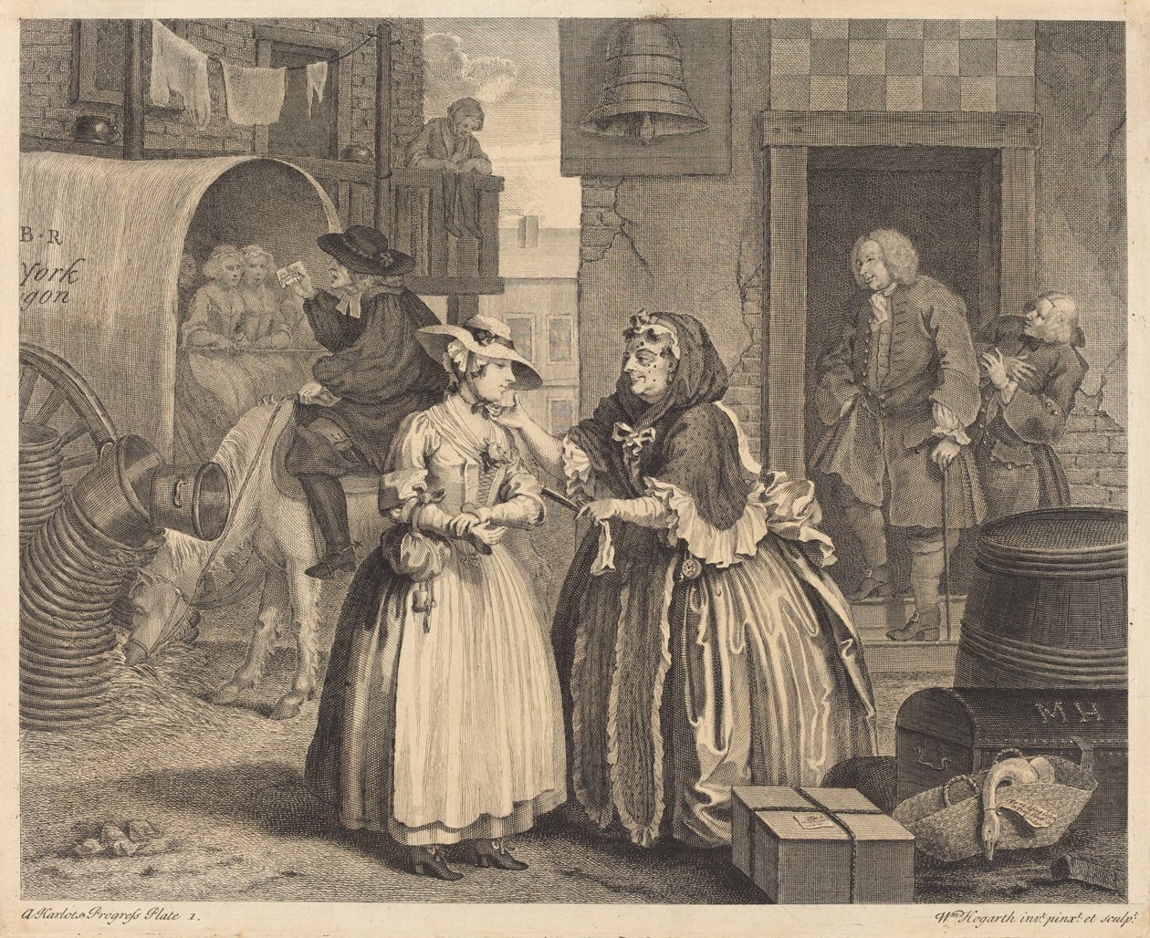 Porton edistyminen: pl.1 tekijältä William Hogarth