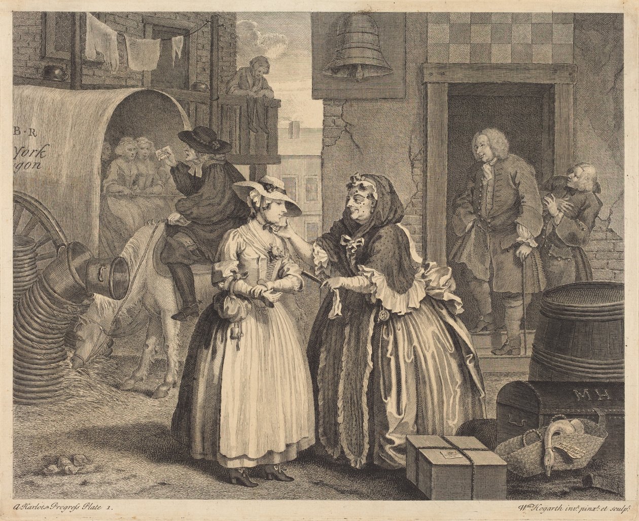 Porton tie: kuvalevy 1 tekijältä William Hogarth