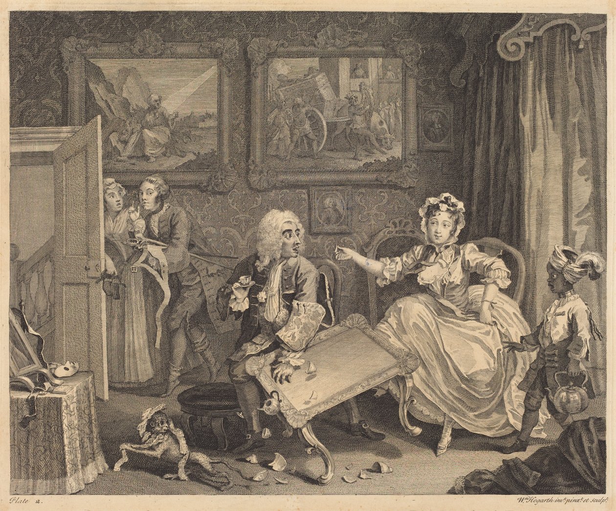 Porton tie: kuvalaatta 2 tekijältä William Hogarth