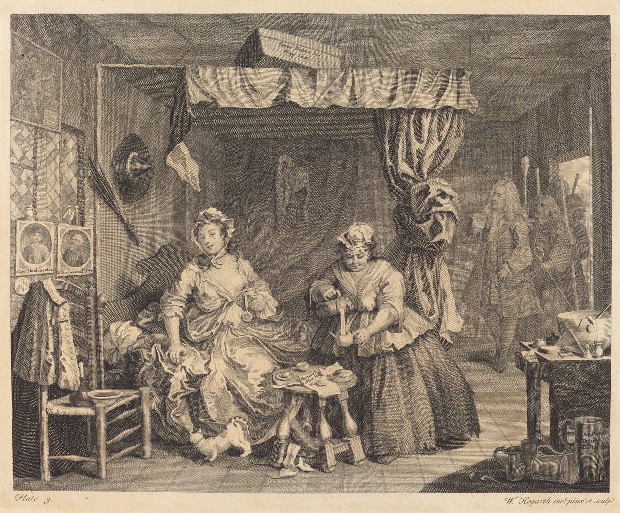 Porton edistyminen: pl.3 tekijältä William Hogarth