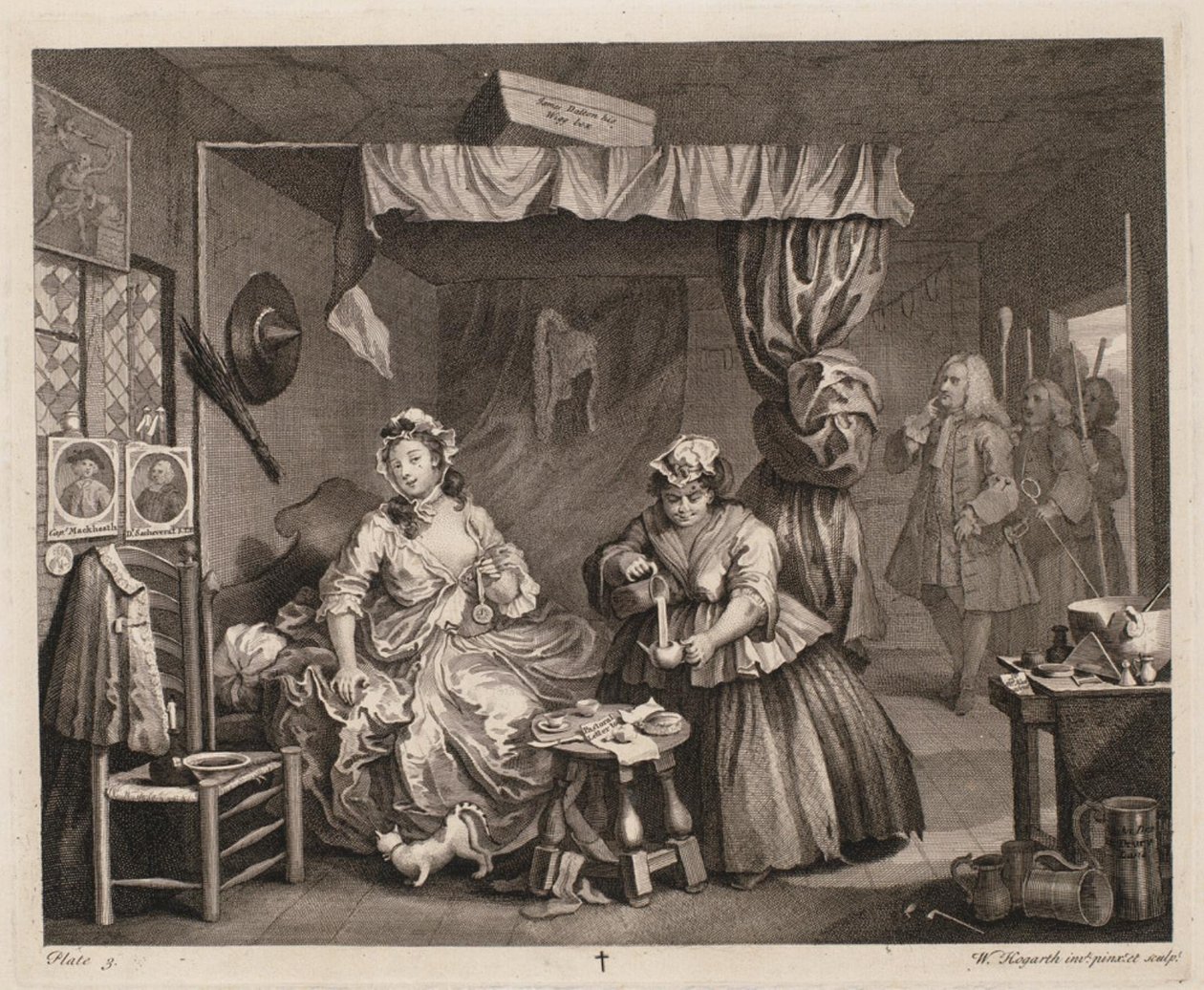 Porton edistyminen, levy 3 tekijältä William Hogarth