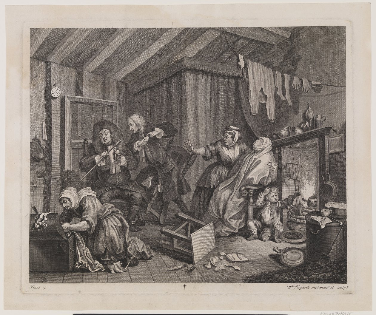 Porton edistyminen, levy 5 tekijältä William Hogarth